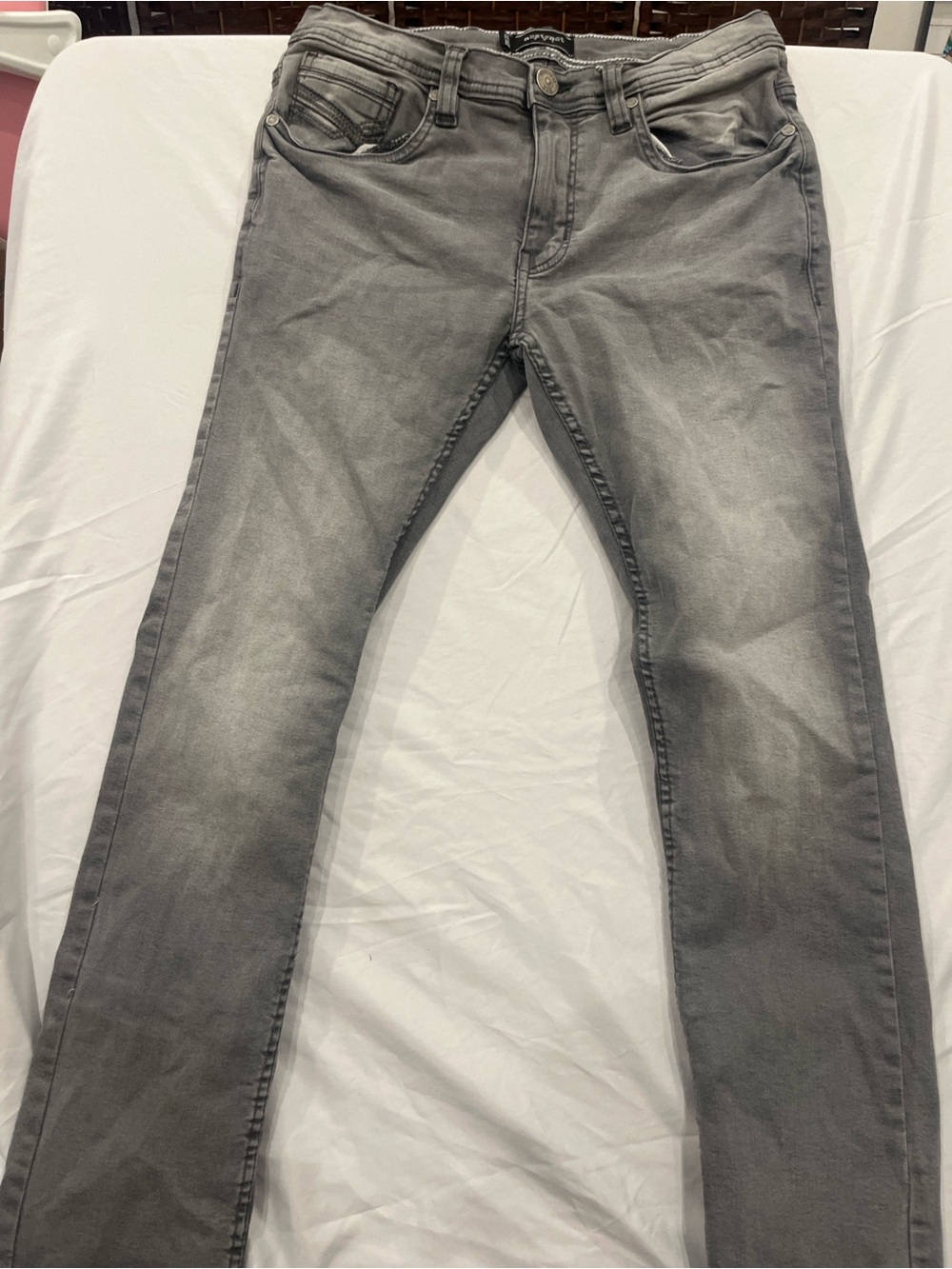 Slim Gray Men's Jeans — Modern Stretch Slim Fit